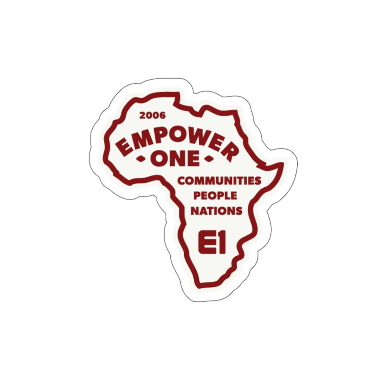 Empower One Africa Badge Sticker