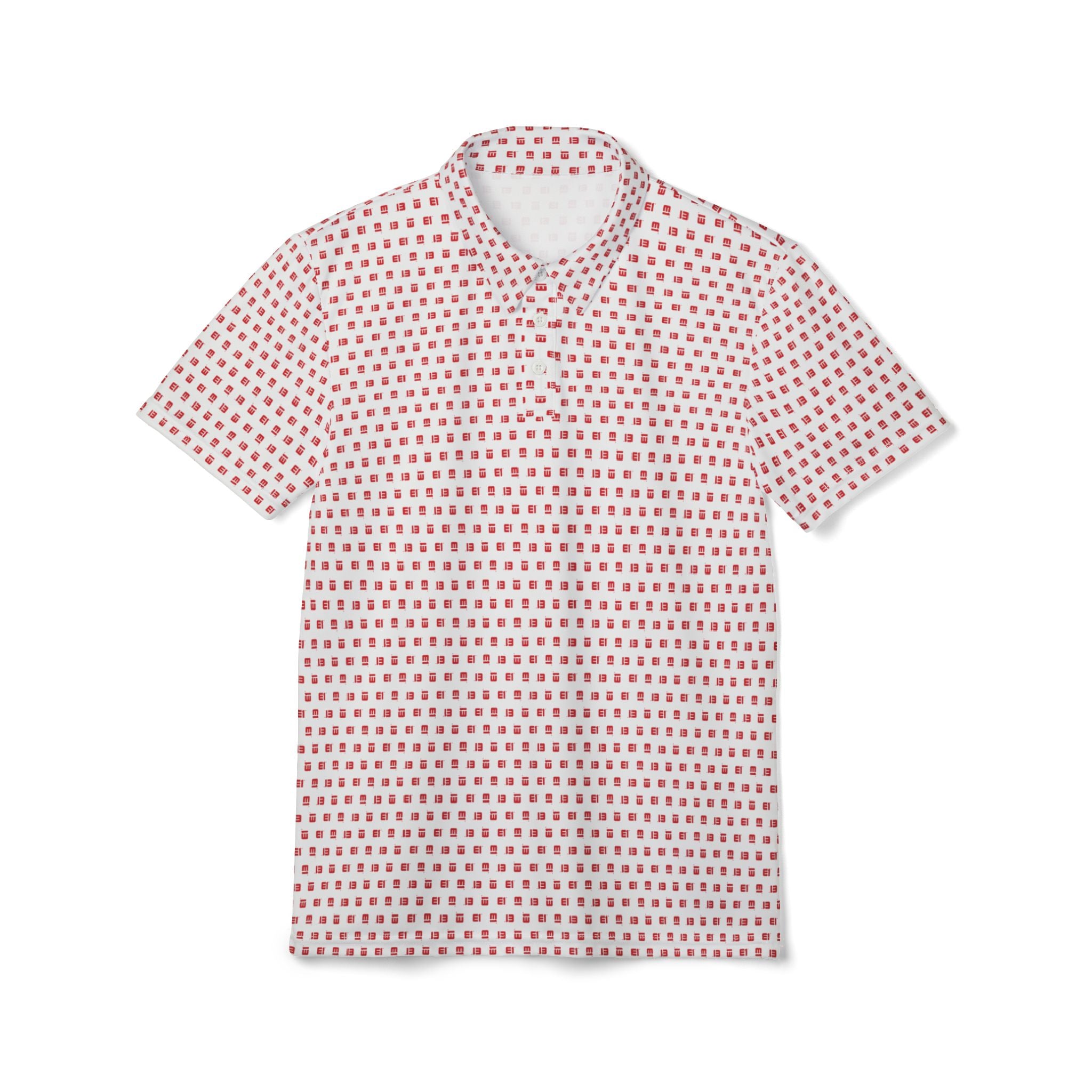 E1 All-Over Logo Polo Shirt